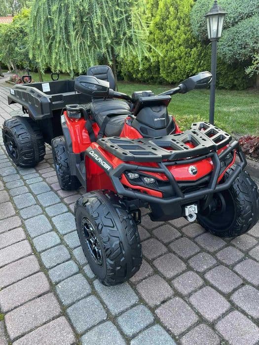 Quad na akumulator Can-Am 24V Outlander ATV 4x200W Miękkie koła
