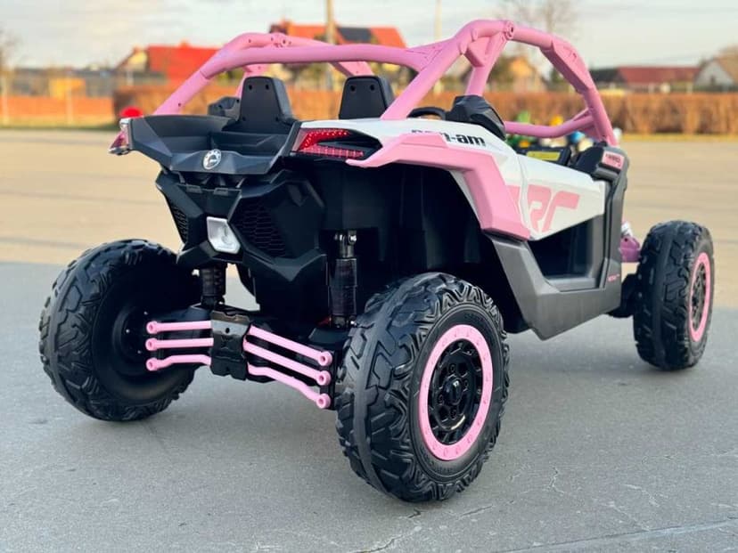 Pojazd Buggy CAN-AM Maverick Turbo RR 4x200W 2x24V20Ah Różowy