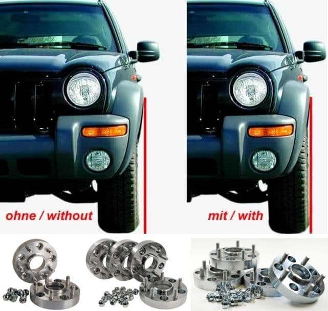 DYSTANSE ADAPTERY do kół Jeep Cherokee Grand Wrangler 5x114,3 5x127