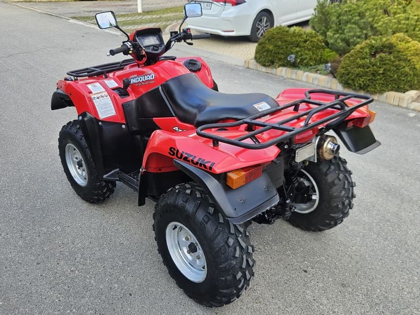 Suzuki kingquad 700 nie 750 Zadbany Homologacja Dokumenty Czerwony grizzly quad przeprawowy 4x4