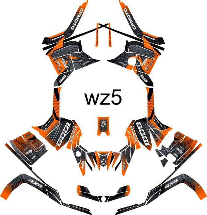 Naklejki CFmoto Cforce 850 - 1000 Okleina G2