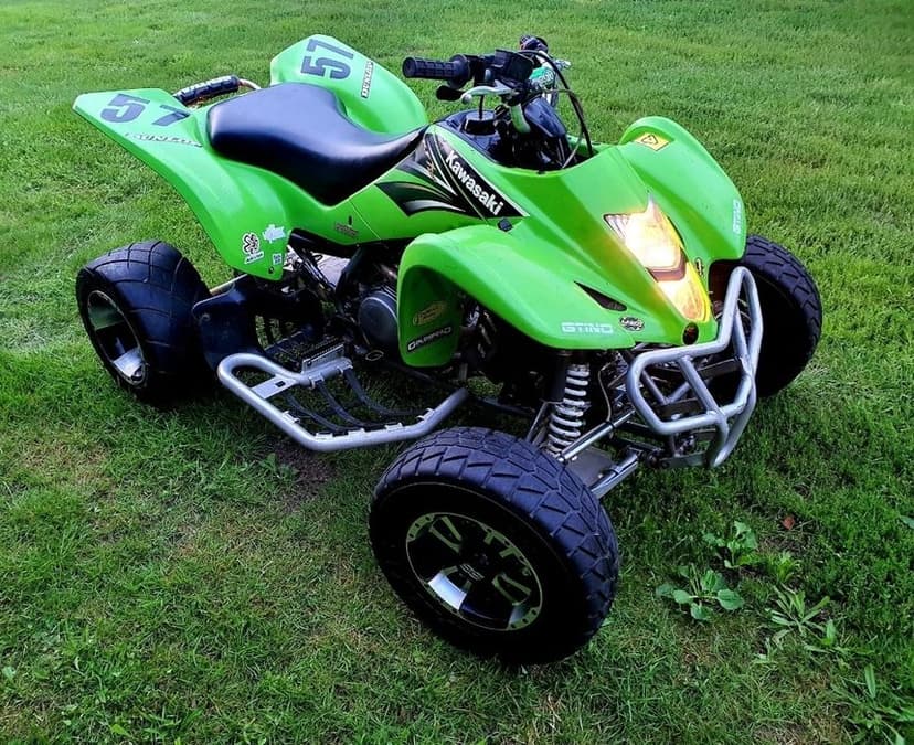 Quad KAWASAKI kfx 400CC mały ale wariat :) szeroka ośka