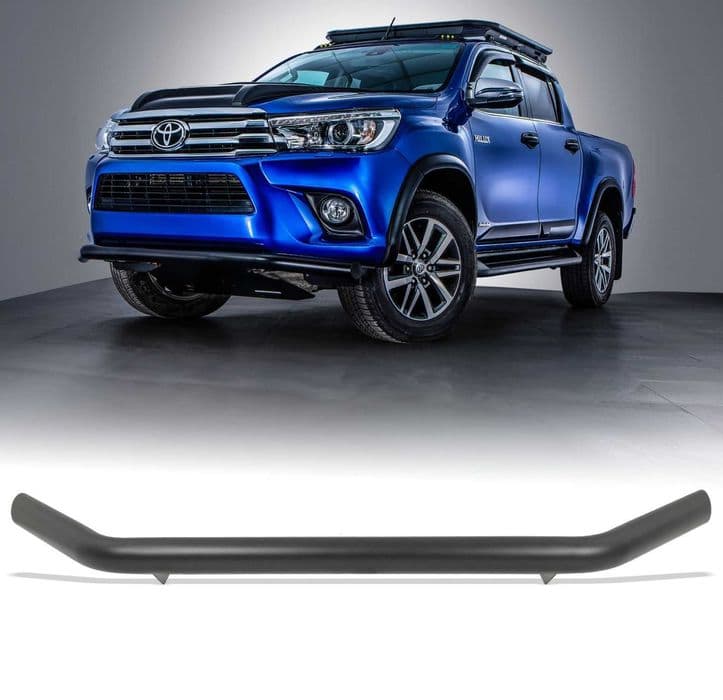 Orurowanie Przednie rura  - Toyota Hilux 2021+ Czarne  4x4