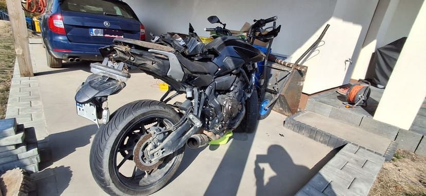 Yamaha MT07 Tracer ABS -  Polski Salon - uszkodzona