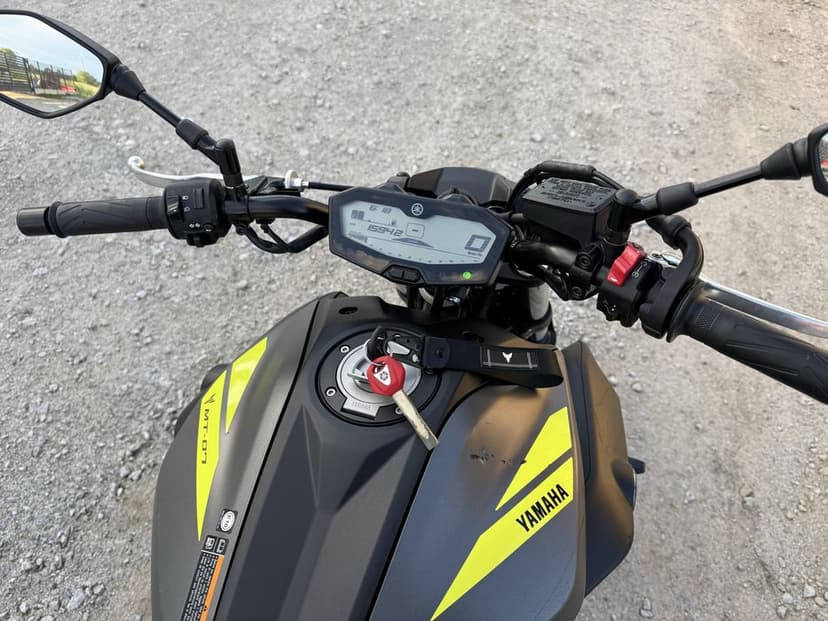Yamaha MT07 Fluo 2018 A2 35kW Arrow Bagster Niski przebieg Transport