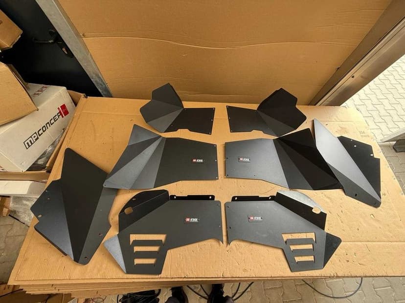 Nadkola Stalowe Przednie i Tylne V1 Styl JEEP WRANGLER JK 2007 - 2017