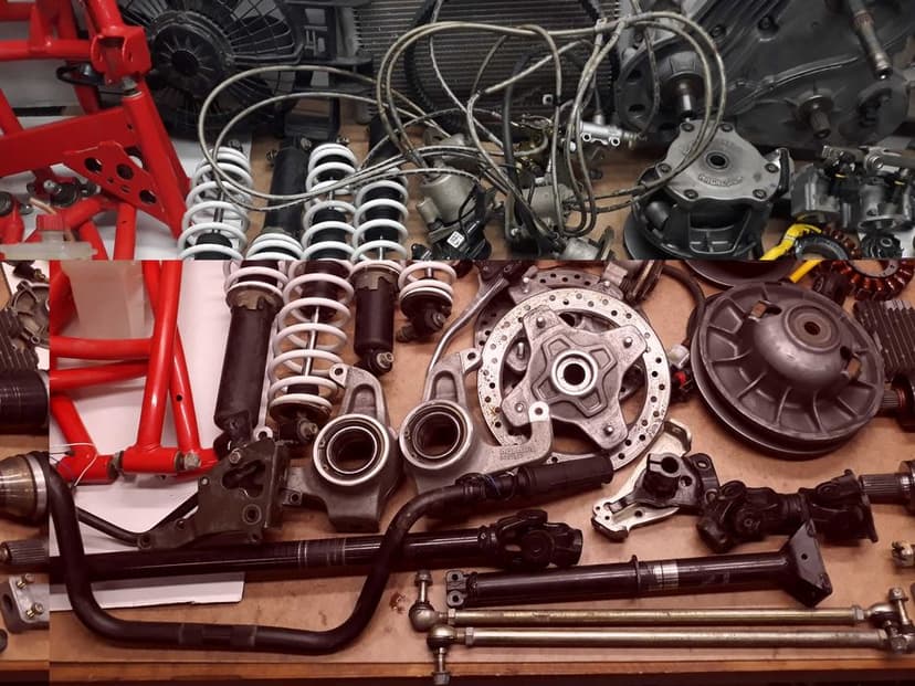 polaris 850 sportsman 1000 skrzynia wahacz dyfer polos plastiki rama