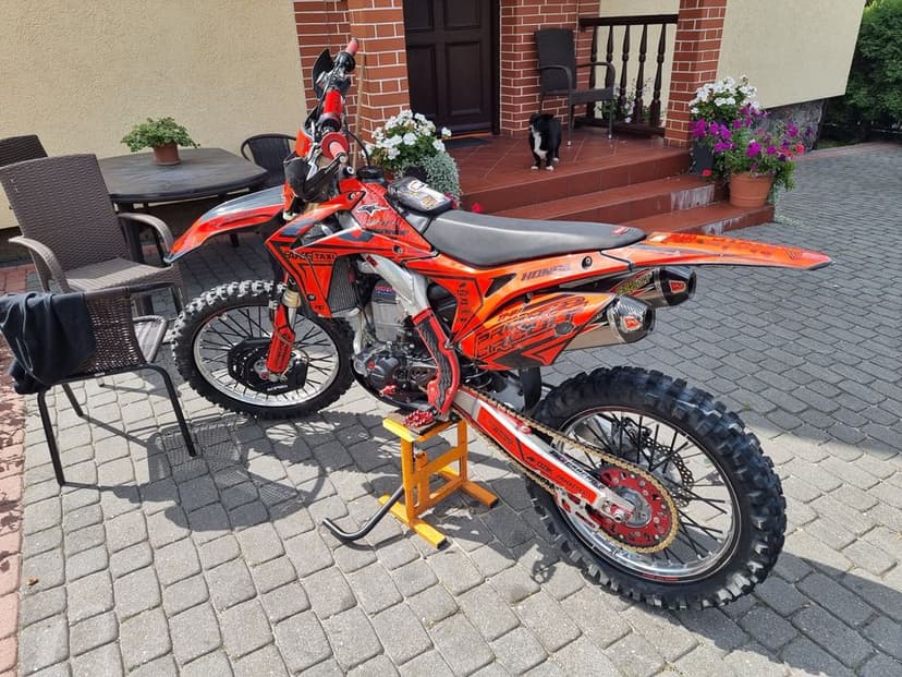 Honda crf 450 pełen ukald wydechowy