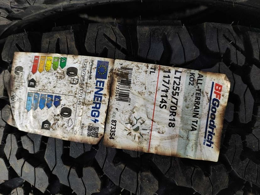 Opony terenowe 255/70R18 BF Goodrich All-terrain Toyota Hilux