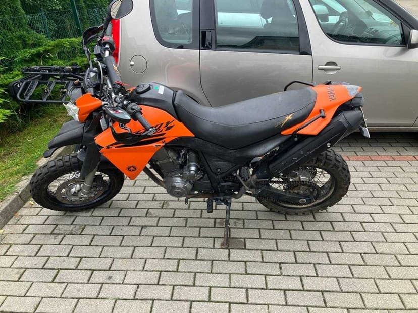 Yamaha XT660X po wypadku