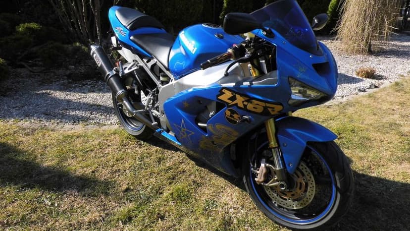 Kawasaki ZX6R 636B Ninja, niebieski metallik, STAN IDEALNY