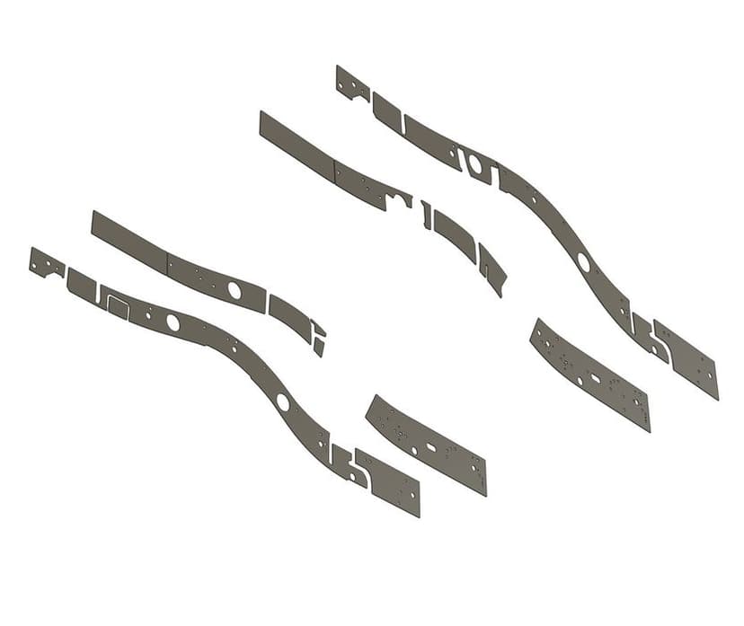 Reperaturki nakładki ramy nissan patrol y61 long lwb tył reperaturka