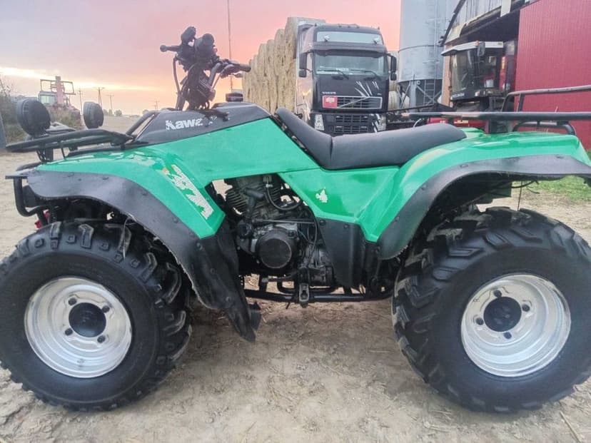 kawasaki klf 300 4x4 wyciagarka  transport