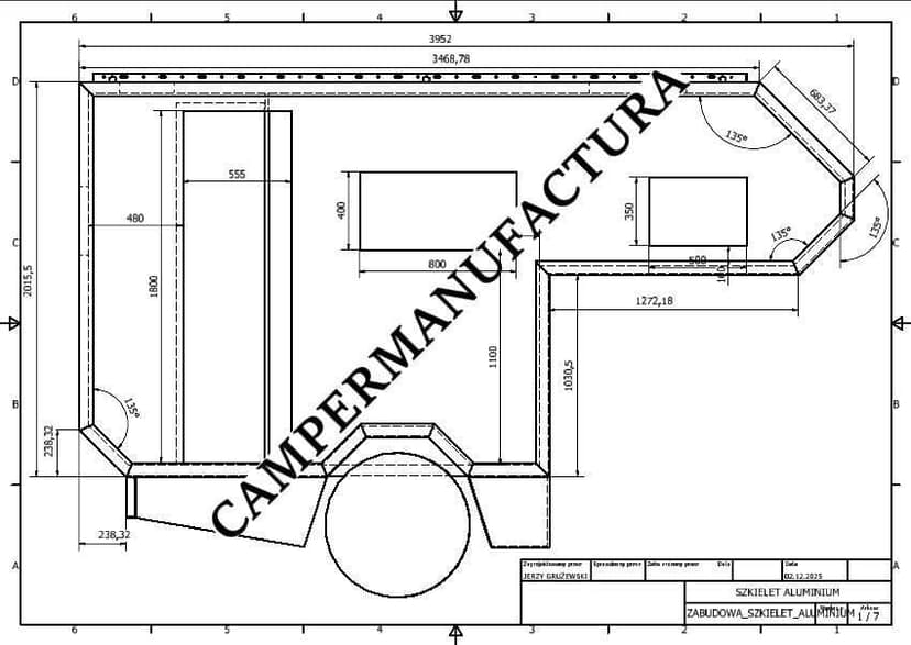 KAMPER_ Zabudowa_BUDOWA KAMPERA_Wyprawego_Toyota Hilux
