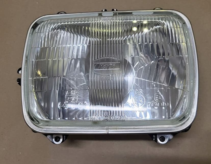 lampa przód reflektor r2 koito ramka chrom mazda jeep toyota hiace celica