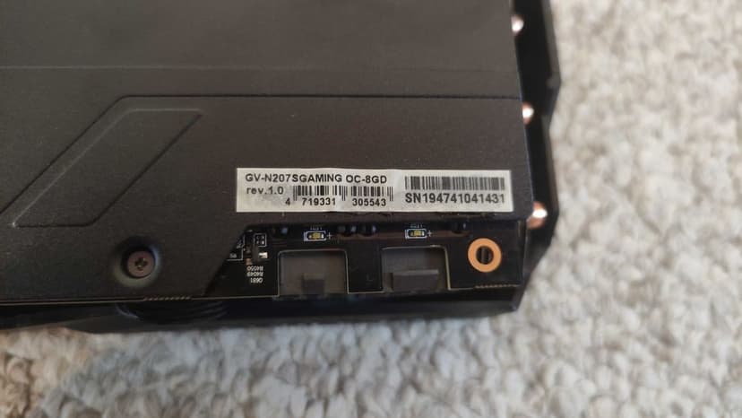 Gigabyte Geforce RTX 2070 SUPER Gaming OC 3X 8G