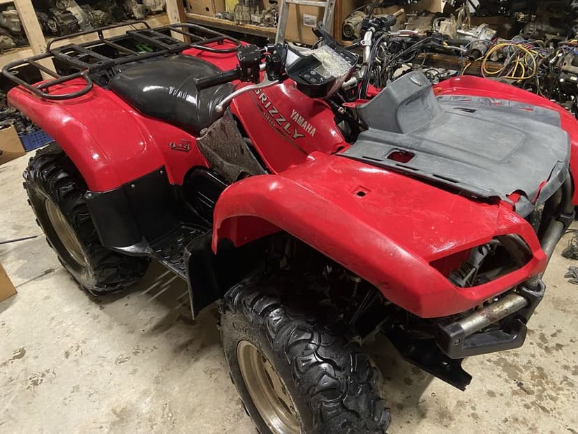 Rama wahacz piasta półoś dyfer sterownik Yamaha grizzly 660 wydech