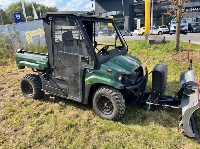 Kawasaki Mule Pro MX 700 pług do śniegu Hilltip Snowstriker Ogrzewanie