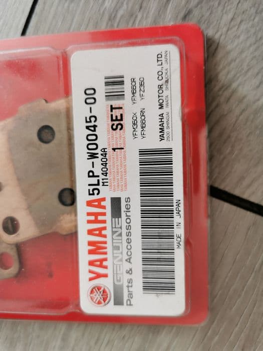 Yamaha raptor 660 klocki hamulcowe przód