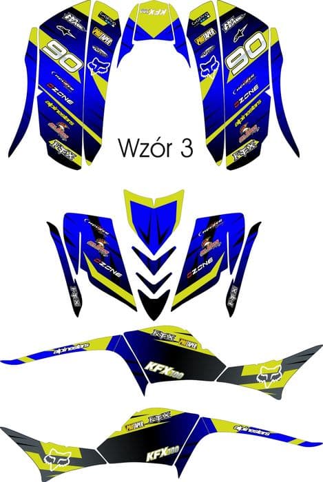 Naklejki Kawasaki KFX 700 okleina