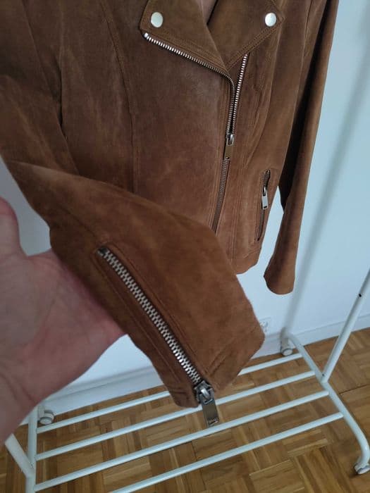 Mohito ramoneska 100% skóra zamszowa M