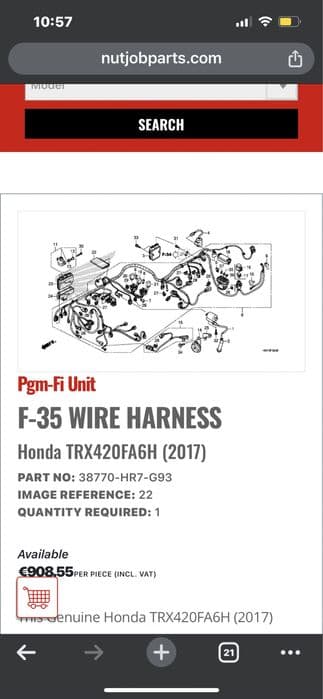 Honda rancher 420 TRX420FA6, FA5 cdi ecu moduł
