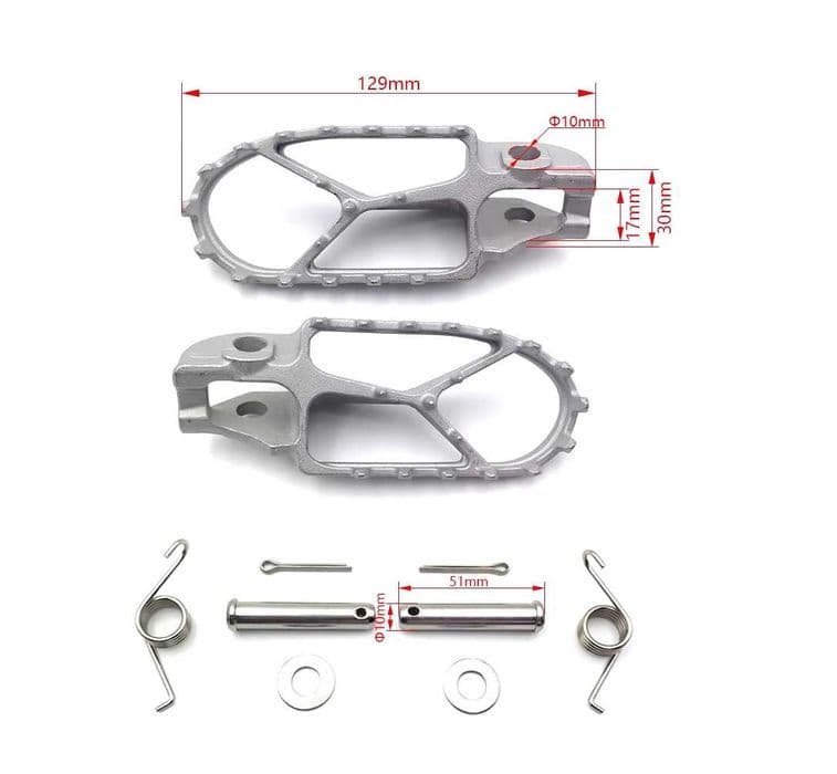 Podnóżki stopki KTM SX EXC EXCF SXF Beta Husqvarna TC TE FC FE '16-'23