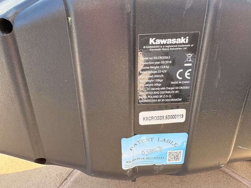 Deskorolka elektryczna kawasaki kx-cross8.5