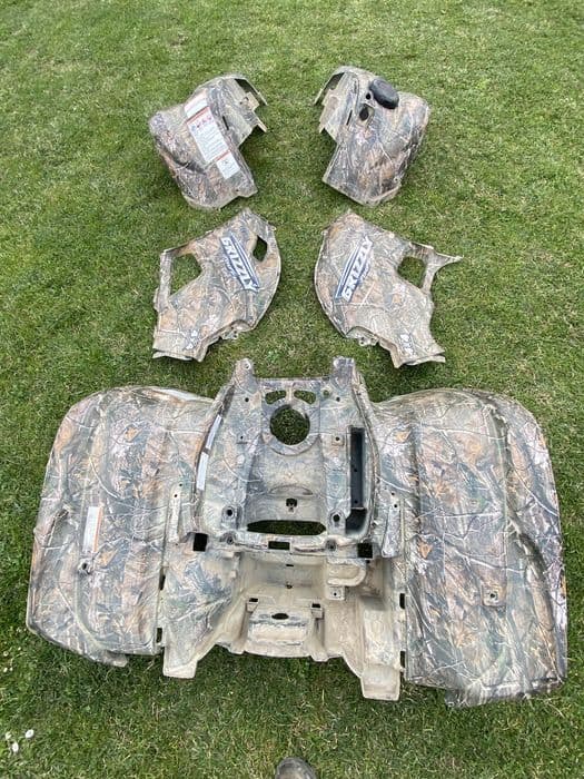 Plastiki osłony owiewki boczek Yamaha grizzly 550/700 Camo camouflage