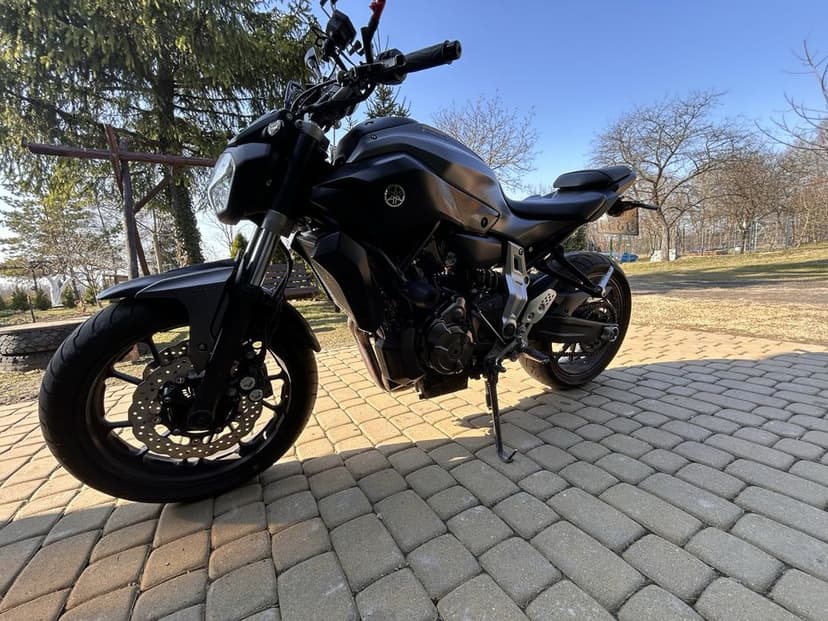 Yamaha mt 07 zarejestrowany ubezpieczony