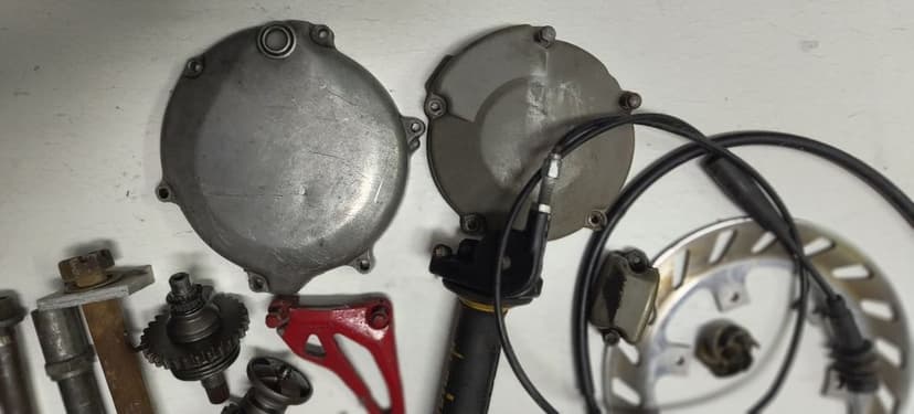 Kawasaki kx 125 ośka dekiel wałek Magneto tarcza rolgaz chłodnica