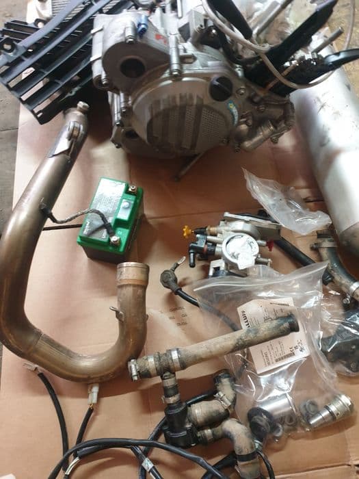 Czesci silnik elektryka ktm exc250f elektryka silnich tlumik chłodnice