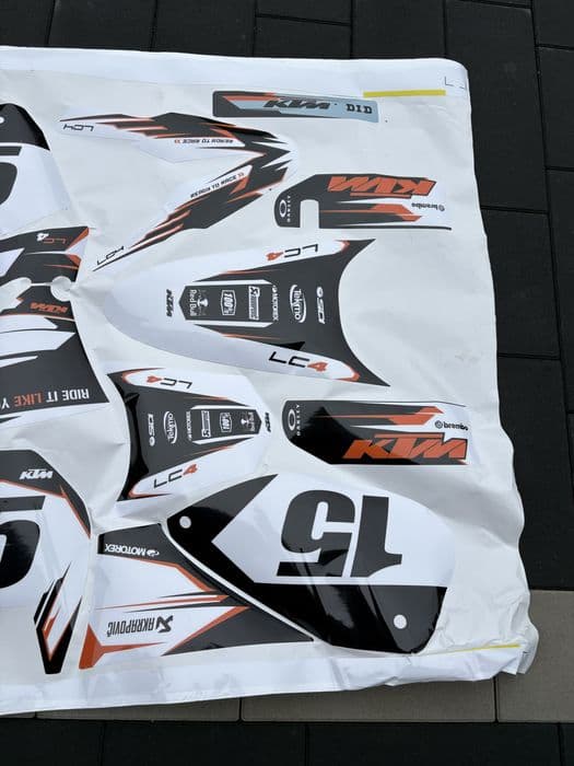 Okleina KTM LC4 Exc komplet naklejek KTM naklejki nowe