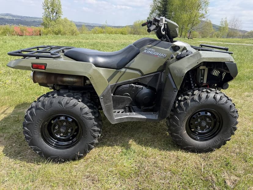 Suzuki kingquad LT-A 500 4x4 wyciagarka ledbar