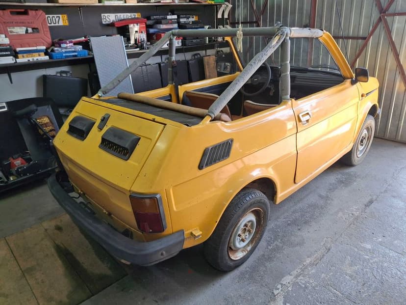 FIAT 126P Cabrio Bosmal Buggy Kabriolet Przeróbka Opolskie 1985 Rok
