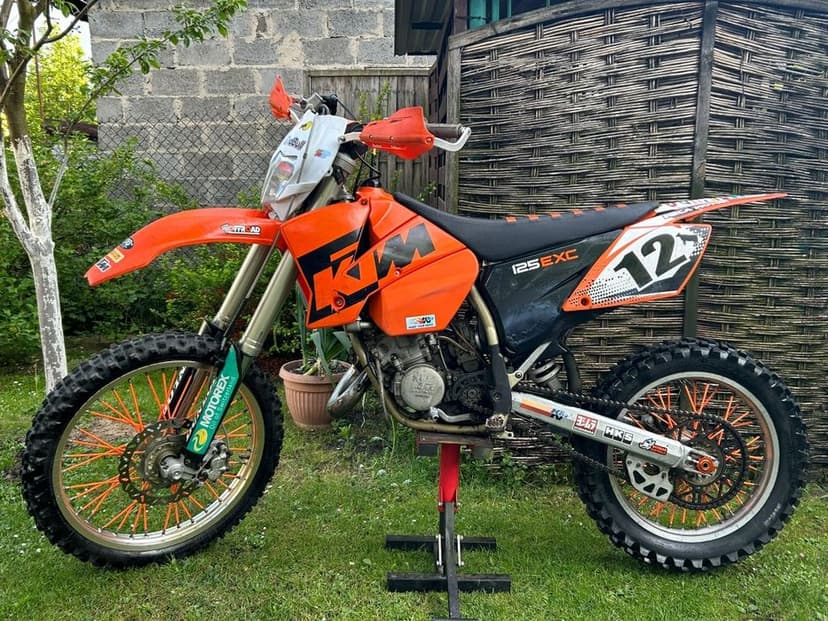 Ktm exc sx 125 2T seta zdrowy enduro cross Mousse skrzynia 6