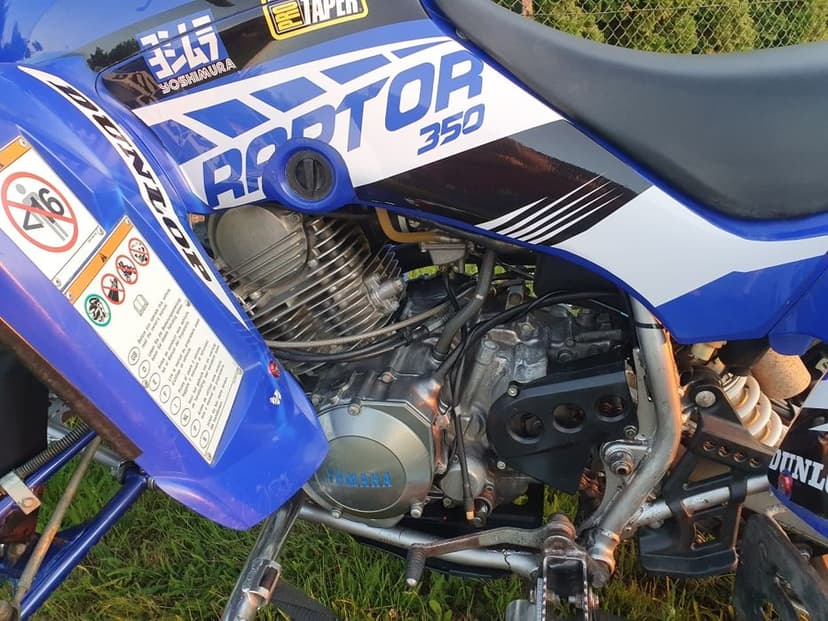 Yamaha raptor 350 dopieszczona, bez wkładu  !!