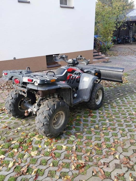 Quad Linhai ATW 4x4 2011 / 2012 rok z pługiem i wciagarką - polecam
