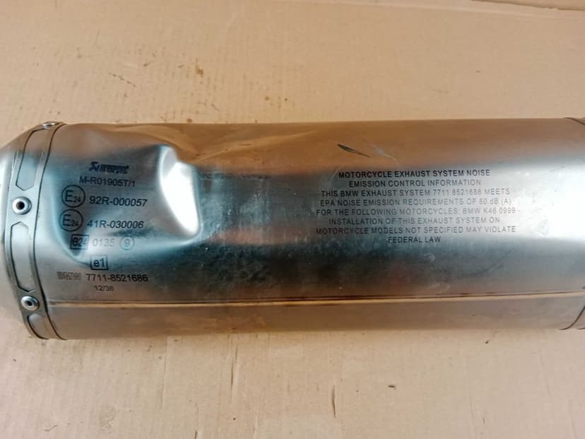 BMW S1000RR S1000 RR Kompletny Układ Wydechowy Tytan Carbon Wydech Akrapovic  10-18
