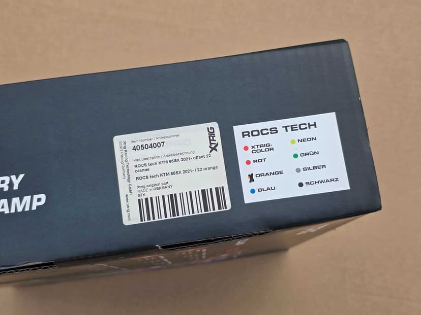 Półki zawieszenia X trig ROCS KTM sx 65 r. 21-23 offset 22mm stan BDB