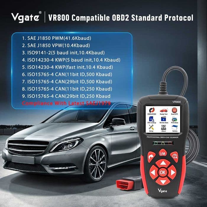 Tester skaner diagnostyczny OBD Vgate VR800 POLSKA WERSJA językowa
