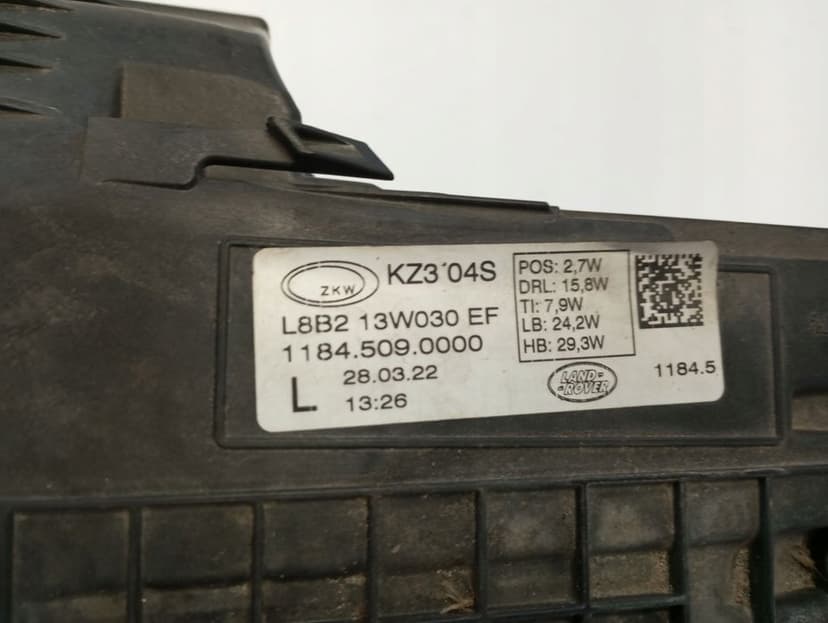 LAMPA FULL LED LAND ROVER DEFENDER L8B2-13W030-EF PRAWA