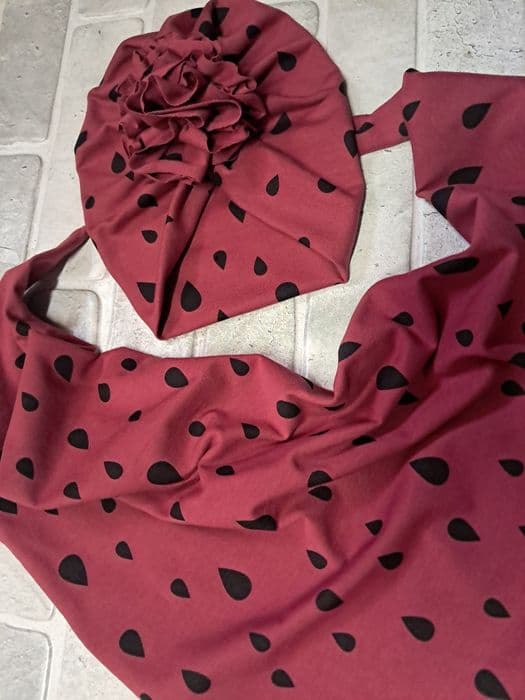 Turban chusta komplet wiosenny