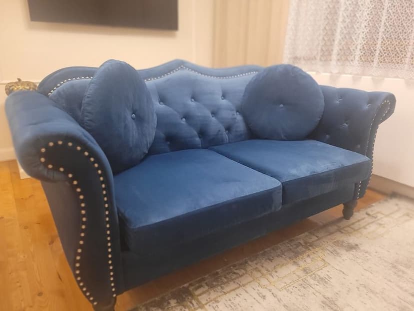 Zestaw kanap w stylu glamour - 2 sztuki