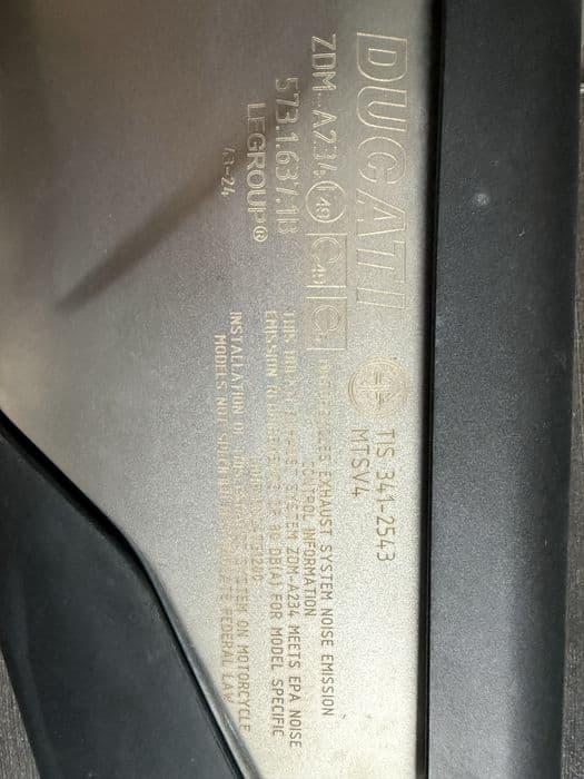 Ducati Multistrada v4 1250 Demo 900km Kompletny Wydech z katalizatorem