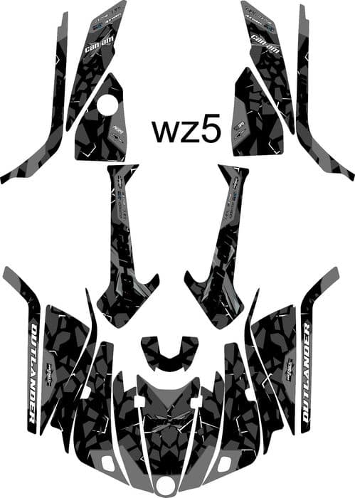 Naklejki CAN AM OUTLANDER 450-570 L MAX 2014-23r Okleina CAN-AM
