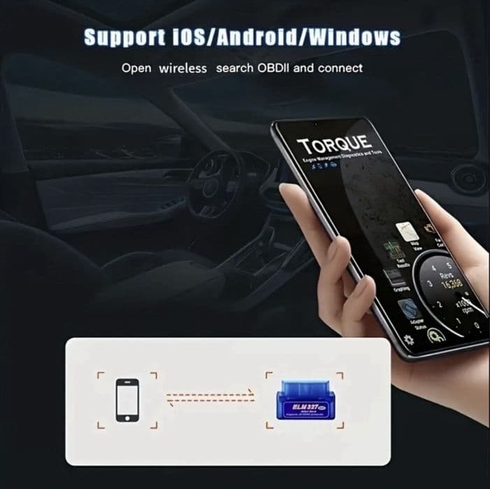 Interfejs diagnostyczny OBD2 bluetooth kostka do usuwania błędów