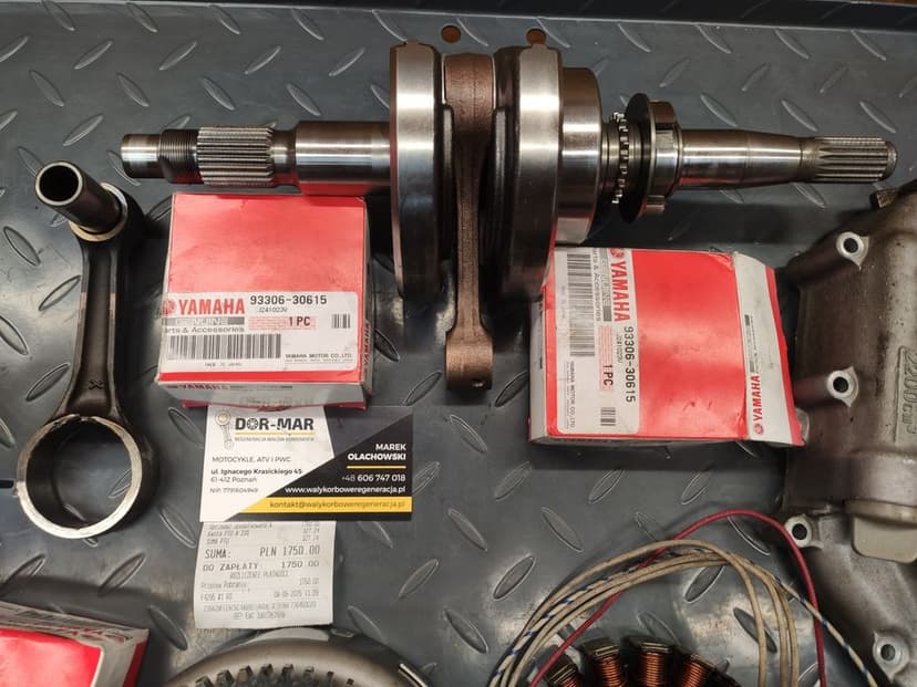 Części Yamaha grizzly kodiak 350 Wał Głowica Silnik Skrzynia
