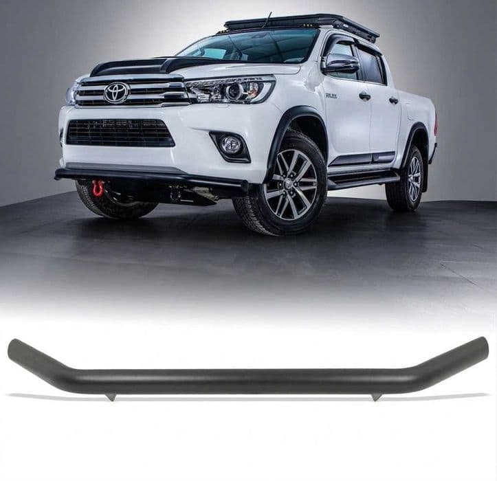Orurowanie Przednie rura  - Toyota Hilux 2021+ Czarne  4x4