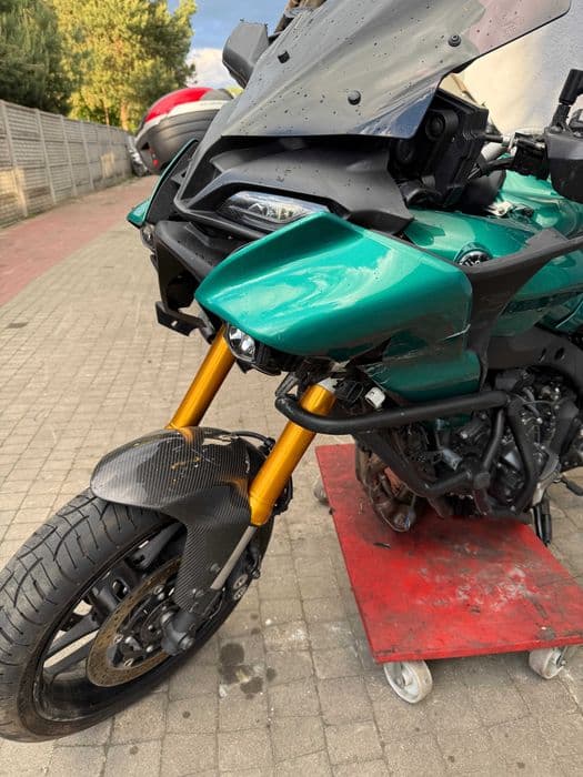 Yamaha MT-09, Tracer 9, 2021r uszkodzony, dokumenty